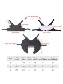 1pc Pet Angel Wings Chest Back Transform Costume For Small Dogs And Cats Halloween Halloween Costumes - Multicolor - View 5