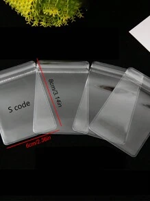 20pcs Minimalist Jewelry Storage Bags Dust-Proof Pvc Anti-Oxidation Ring Earrings Jewelry Organizer Transparent Dust-Proof Storage Bag Jewelry Storage Book For Ring Necklace Bracelets Stud Makeup Bag Make Up Accessories Travel Essentials Travel Organizer For Beach Summer Vacation Back To School - Clear - View 6