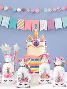 25入組派對獨角獸糖果袋混搭款式禮品包裝袋,生日派對婚禮節日裝飾小禮物袋 - 25Pcs - 查看 4