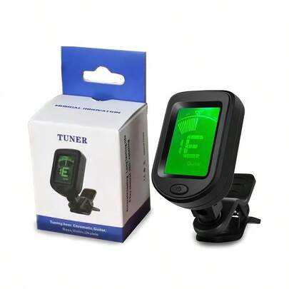 เครื่องตั้งเสียงไฟฟ้า สากล สำหรับกีตาร์และอูคูเลเล่ เครื่องวัดเสียงพกพาที่มีความละเอียดสูง ของใช้เสริมดนตรีที่มีความทนทานและกะทัดรัด จำเป็นสำหรับคนรักดนตรี