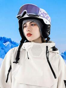 1個保暖面罩耳暖頭帶, 適用冬季運動, 跑步, 騎車, 隨時保持暖和