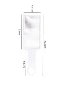 1 Pieza Peine Para Cortar Cabello De Barbería Para Hombre, Conjunto De Accesorios Para Cortar Y Peinar Cabello Con Límites De Corte Y Peine De Afeitado Degradado - Blanco - Ver 5