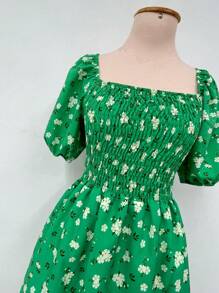 Women Dresses - màu xanh lá - Xem 2