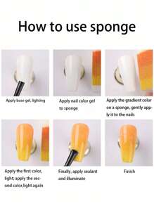 1 件美甲印章板雪花冬季聖誕雪花線適用於指甲油印刷模板工具帶 1 件透明小印章,8 件海綿) - 彩色 - 查看 7