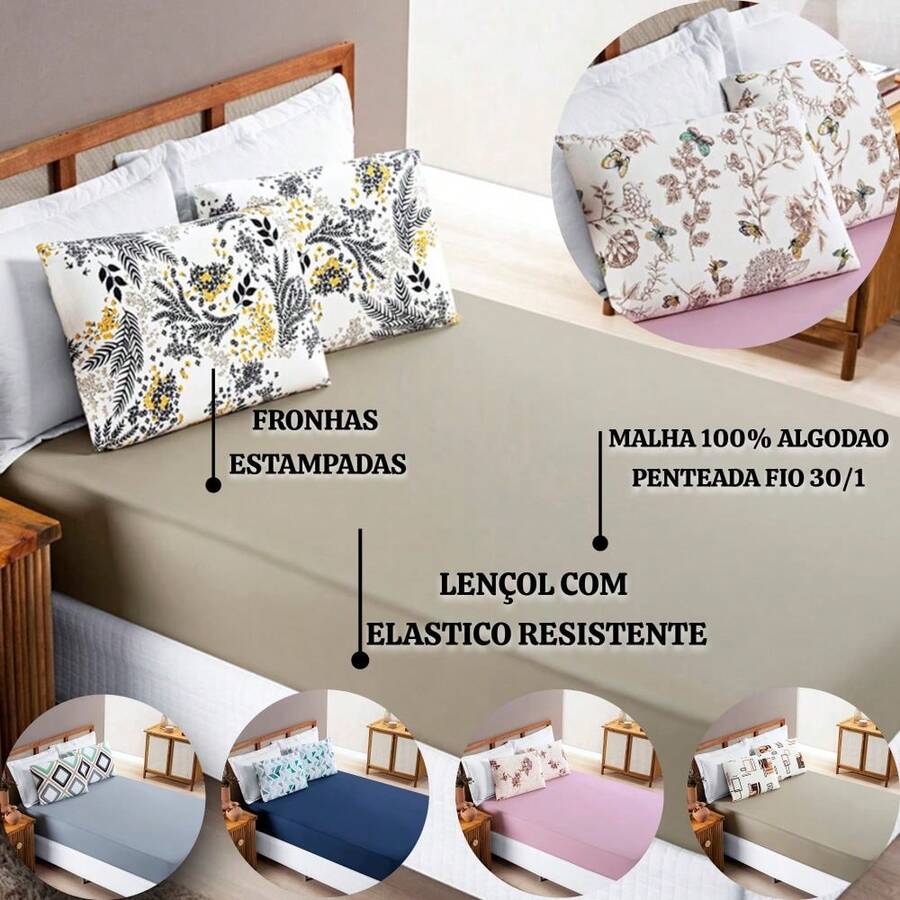 Sheet Sets with Pillowcases - 米色 - 查看 1