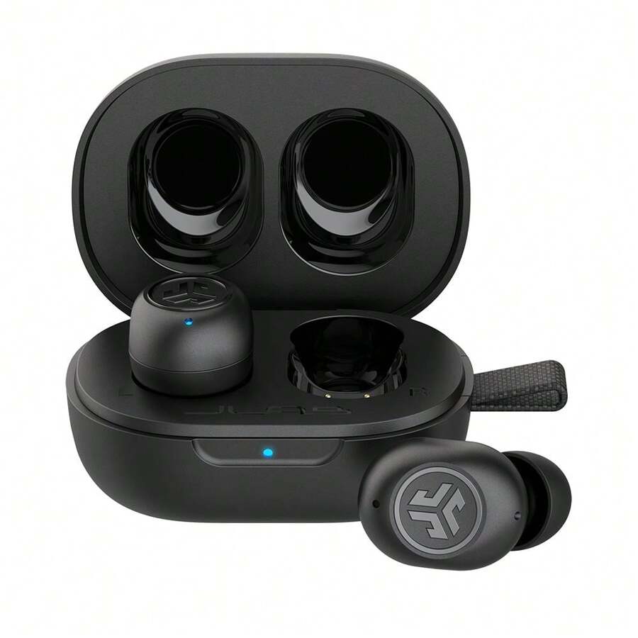 JLab JBuds Mini True Wireless Earbud Headphones & USB Charging Case, World's Smallest Earbud*, IP55 Sweat And Dust Proof, Bluetooth Multipoint, Be Aware Audio, 3 EQ Sound Settings, Crystal Clear Calls - 黑色 - 查看 1