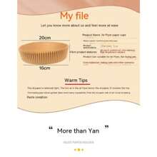 50/100pcs Air Fryer Liners,  Oil-Absorbing Paper, Baking & Roasting Accessories With Silicone Round Paper Tray For Home Use Camping - Khaki - View 8