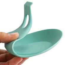 Silicone Spoon Holder, Home Soup Spoon Pad, Silicone Cutlery Holder, Kitchen Utensils And Supplies,cutlery organizer,cutlery caddy,cutlery rest cute,cutlery tray,kitchen  yellow cutlery holder set small - Green - View 4