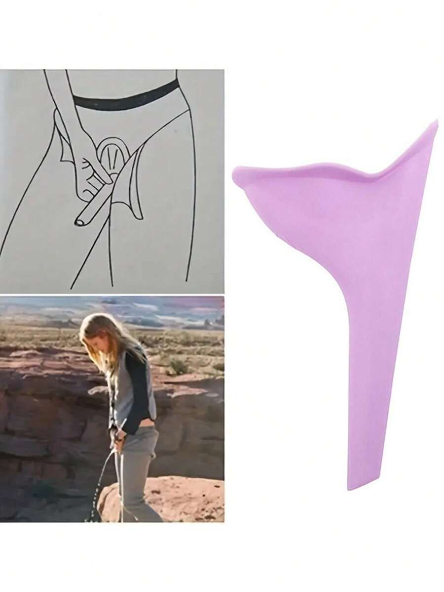 1入/2入組便攜式塑料尿壺，成人和孕婦戶外緊急排尿器，無需蹲姿