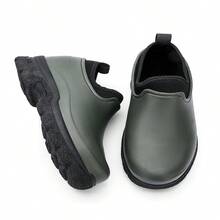 男士大尺寸防水工作鞋適用於下雨天,垂釣,洗車,烹飪,柔軟的,舒服的和防滑,多用途鞋 - 綠色 - 查看 5