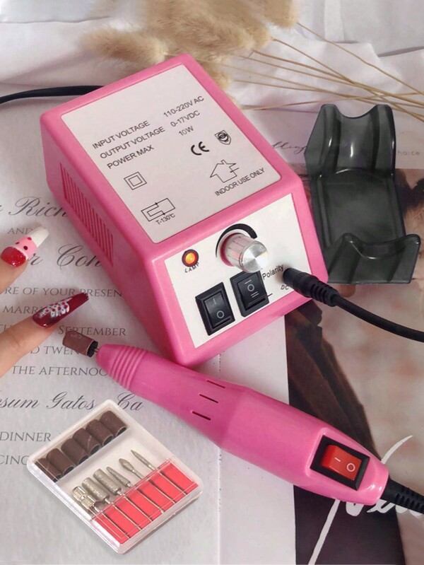 Kit De Meuleuse À Ongles Électrique 20000 Tr / Min Avec Lime, Outils De Polissage Pour Salon À Domicile, Beau Cadeau