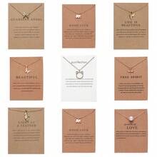 1pc Elegant Dragonfly Elephant Hummingbird Faux Pearl & Leaf Detail Necklace For Women, Simple And Stylish Daily Wear Jewelry - Pendant Necklace - View 10