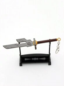 16cm Đảo ngược Của Thiên đường Anime Kim loại Vũ khí người mẫu Trang trí nhà cửa Thủ công mỹ nghệ Móc chìa khóa - màu đen - Xem 4