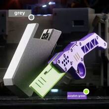 Quick Draw Straight-acting Bouncing Knife - Purple Green - Purple - View 1