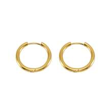 3pairs/Set 2.0 Line Stainless Steel Hoop Earrings For Women, Simple & Titanium Steel Ear Buckle Fashionable And Elegant Earrings In Different Sizes