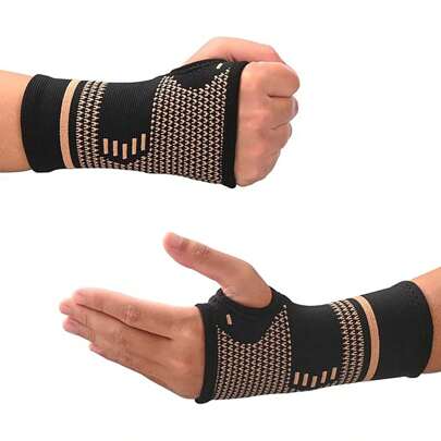 2 Packs Wrist Compression Sleeves, Comfortable And Breathable For Workout, Wrist Support For Women And Men Breathable And Sweat-Absorbing Carpal Tunnel Wrist Brace Gym Gym Wristbands Accessories
