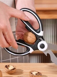 1 pezzo Forbici da cucina multifunzionali, design a forma di panda, forbici per pollame/carne/ossa, uso intensivo per cottura, grigliate, uso domestico