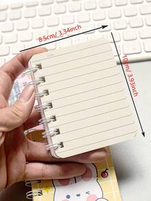 MOKA 4pcs/set A7 Wirebound Side Flip Notebook, Single Book, 80 Sheets Lined Inner Pages - Multicolor - View 5