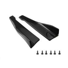 2pcs/set Car Accessories Universal 48cm Rear Bumper Lip Diffuser & Rear Lip Spoiler Side & Fenders For Car Styling And Protection - carbon fiber color - View 4