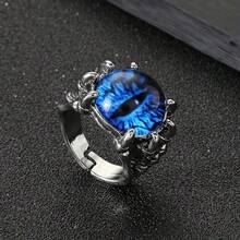 1pc Vintage Creative Devil Eye Bold Men's Ring, Exaggerated Punk Style Accessory Jewelry - evil eye - View 5