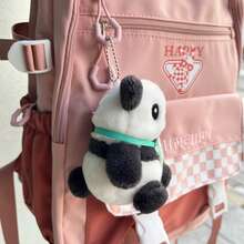 1 件可愛卡通黑白熊貓肩包個人化包配件