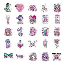 50入組粉彩哥德式圖案可愛塗鴉防水貼紙