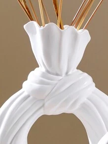1 Miếng Tối giản hiện đại Nhựa Váy rộng Hình dạng Bình hoa , Thích hợp Đối với Nhà  , Khách sạn , Nhà hàng Và Lối vào Đồ trang trí , Và Đối với Trồng Hoa Và , có thể sử dụng Tất cả Tròn - trắng - Xem 6