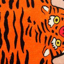 1 Miếng Vàng con hổ Không trượt Thảm phòng tắm , Dễ thương Da cừu Phong cách Phòng ngủ Thảm chống trượt , Sống Thảm trải sàn - Màu vàng - Xem 7