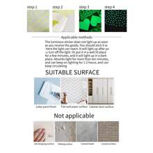 Glow In Dark Butterfly Pattern Wall Sticker, Cartoon Decal For Home Decor, Blue/green Light, Diy Self-adhesive Wallpaper - HP-YG038-Blue - View 7