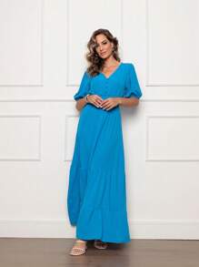 Women Dresses - 藍色 - 查看 1