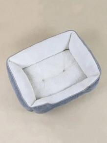 1 Miếng phổ cập Hình chữ nhật Sang trọng Giường thú cưng Cái đệm , Mềm mại Và Thoải mái Đối với Nhỏ bé Và Kích thước trung bình Nhà thú cưng , Tất cả các mùa - Xám - Xem 5