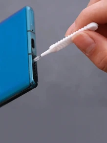 13入組手機清潔刷+type C充電口塵塞套裝 - 黑與白 - 查看 2