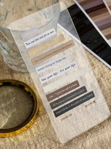 Autocollants Sur Le Thème De La Vie, Design Mixte, Avec Processus D'estampage À Chaud, Pour Scrapbooking, Journal Et Décoration D'album, 4 Pièces/paquet - Multicolore - Voir 4