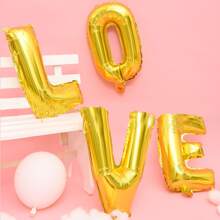 8 piezas de Globos de Aluminio con letras separadas que dicen "Te Amo" para decoración