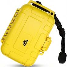 hellodigi Waterproof Earphone Storage Bag IP68 Protective Earbuds Case Headset Cables Plug Accessories Box Holder Shockproof - Yellow - View 1