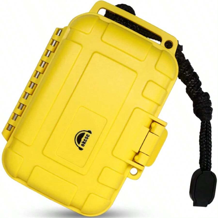 hellodigi Waterproof Earphone Storage Bag IP68 Protective Earbuds Case Headset Cables Plug Accessories Box Holder Shockproof - Yellow - View 1