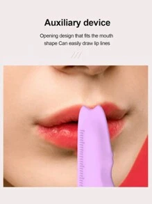 Eye Makeup Auxiliary Tool, Reusable Silicone Eyeliner Ruler, Eyebrow Lip Liner Multifunctional Aid Makeup Tool,Makeup,Cheap,Room Decor,Vanity,Travel,Bedroom,Makeup Accessories - Purple - View 4