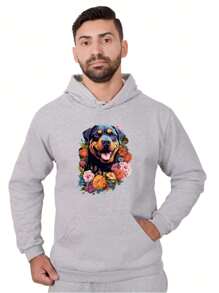 Men Sweatshirts - 淺灰色 - 查看 1