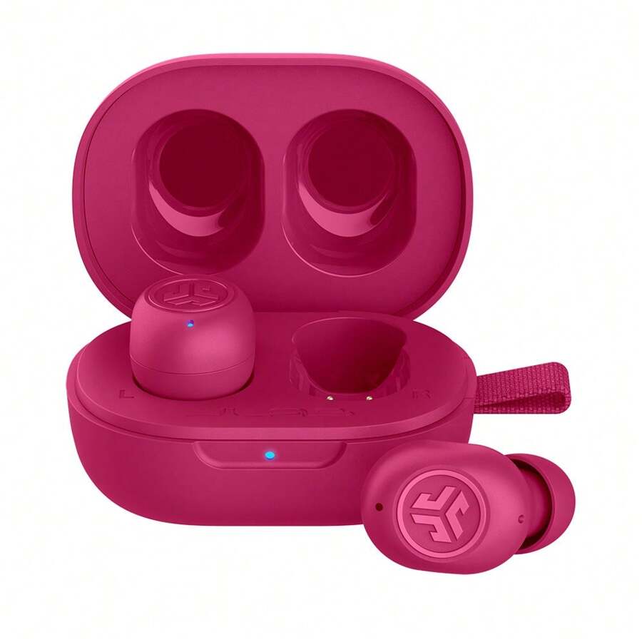 JLab JBuds Mini True Wireless Earbud Headphones & USB Charging Case, World's Smallest Earbud*, IP55 Sweat And Dust Proof, Bluetooth Multipoint, Be Aware Audio, 3 EQ Sound Settings, Crystal Clear Calls - Hồng - Xem 1