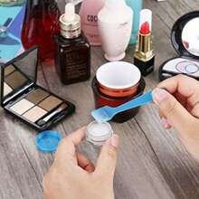 25pcs Mini Clear Cream Jars 3g 5g Empty Plastic Cosmetic Makeup Jar Pots Transparent Sample Bottles Eyeshadow Cream Lip Balm Container, Travel Essentials Sample Cosmetics Jar Emtpy Mini Bottles Thanksgiving, Halloween, And Christmas Are Applicable