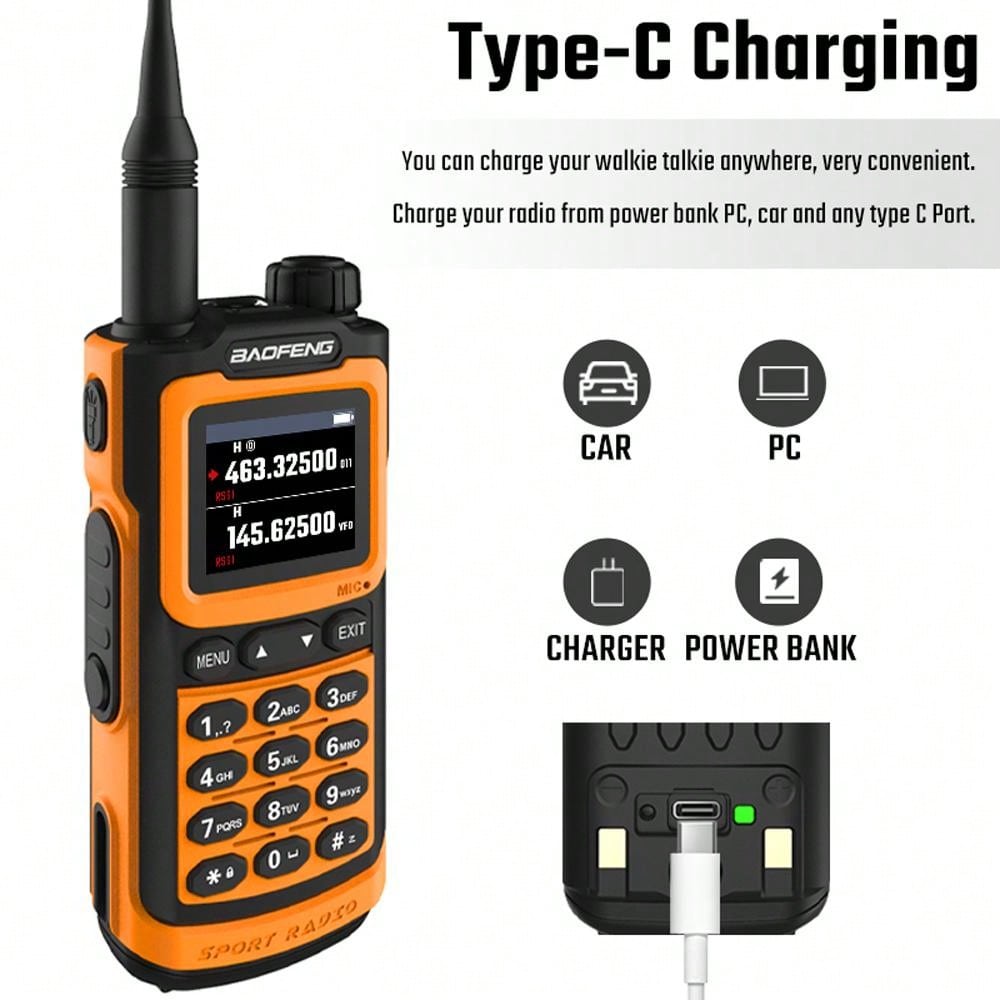 New Baofeng UVG30 PRO V1 10W Walkie Talkie Four Bands Long Range