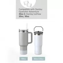 One-pack Silicone Cup Cover Stainless Steel Sports 32/40oz Base Space Bottle Anti-slip Pad Silicone Coaster - Clear - View 3