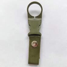 1個多功能水壺扣環,戶外旅行登山水壺環扣,戶外攜帶尼龍露營卡比納,戶外尼龍飲料瓶網帶扣環,多功能卡比納扣,便攜礦泉水瓶繩,尼龍腰掛瓶帶