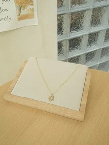 1pc Beige Jewelry Necklace Display Stand - Beige - View 3