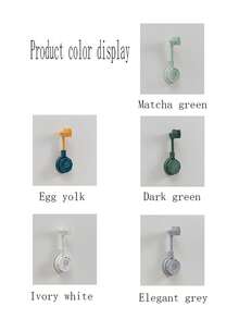 1 件吸盤安裝式蓮蓬頭支架,可調式浴室壁掛支架,免打孔安裝 - 彩色 - 查看 8