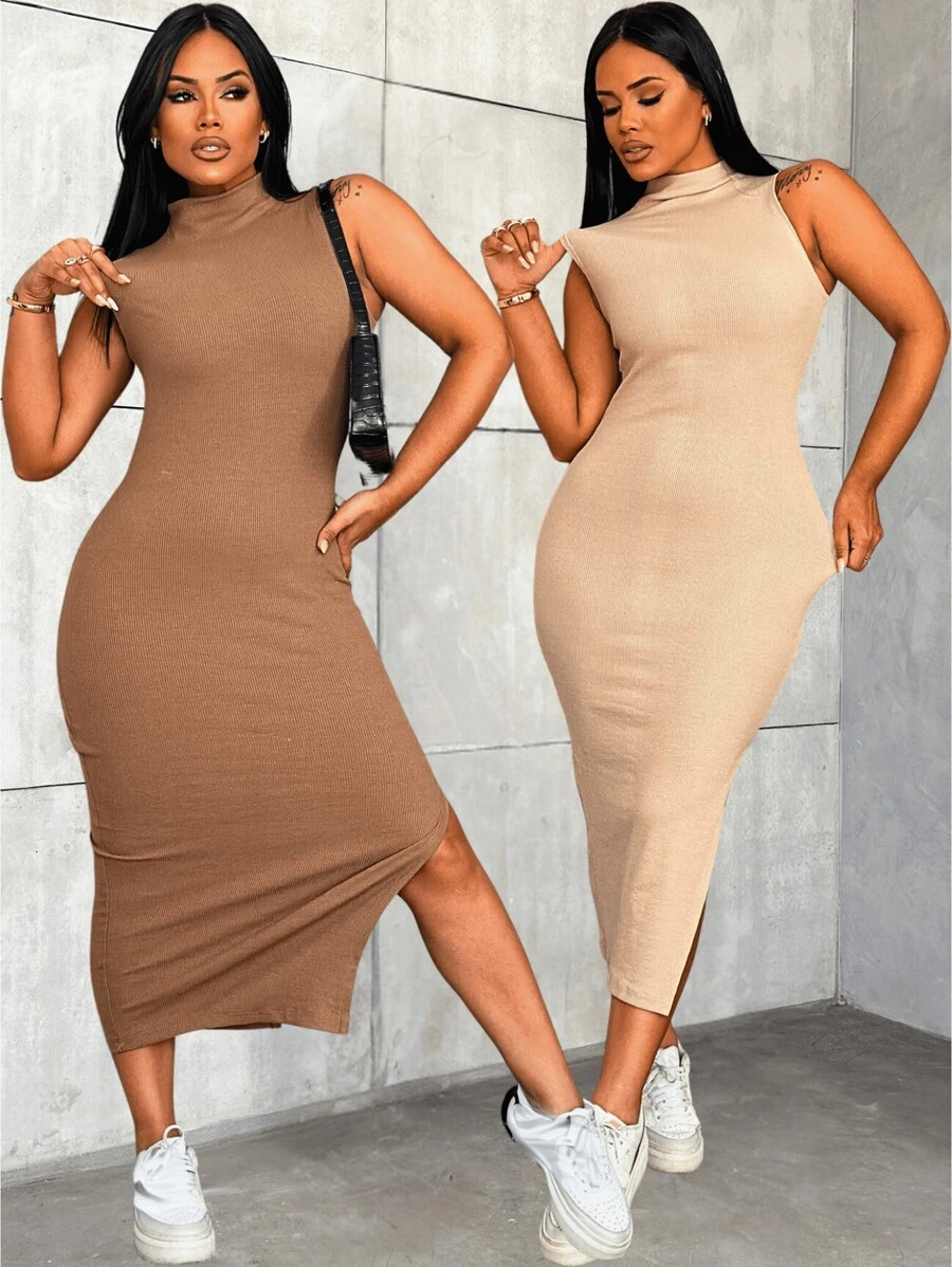 Women Dresses - 巧克力棕 - 查看 1