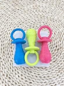 1 Pieza Suministro Para Mascotas Perro Tpr Masticable En Color Caramelo Con Sabor Para Afilamiento De Dientes, Solo Para Uso En Mascotas - Rosa - Ver 4