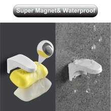 2入組自粘式磁力肥皂盤架,浴室和廚房肥皂節省器
