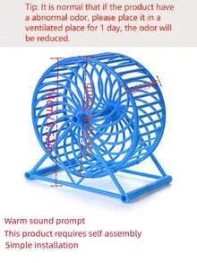 1pc Hamster Running Wheel Toy, Color Random - Multicolor - View 2
