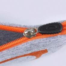 1pc Upgrade Your Glasses With This Stylish Neutral Wool Felt Eyeglass Pouch! - Black - View 8